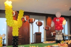 Superbowl-themed-football-arch-and-field-goal