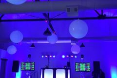 Cieling-decor-air-filled-balloon-with-light-inside