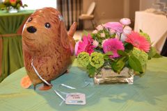 Dog-and-cat-themed-mitzvah-pink-and-green-flowers-glass-square