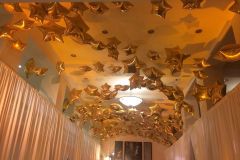 Wedding-gold-star-ceiling-decor
