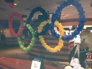 Balloon Olympic rings